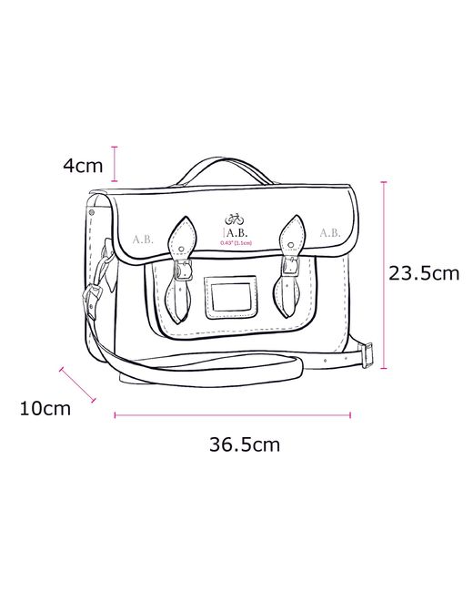Cambridge Satchel Company Purple The 15 Inch Batchel