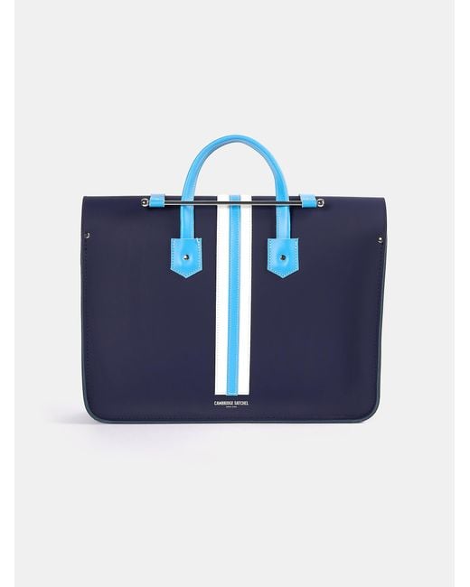 Cambridge Satchel Company Blue The Music Case for men