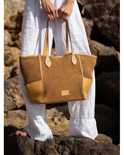 Cambridge Satchel Company Natural The Raffia Tote