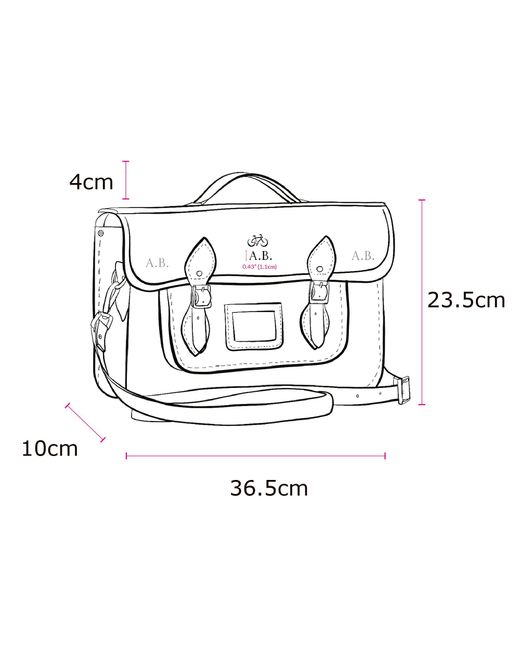 Cambridge Satchel Company Purple The 15 Inch Batchel