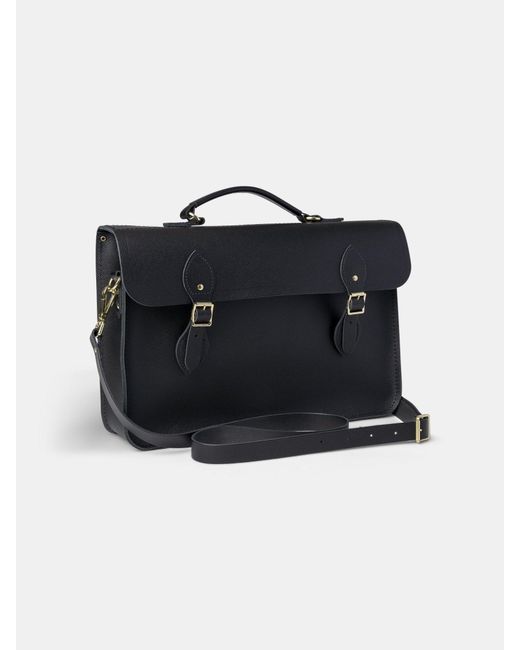 Cambridge Satchel Company Black The Briefcase for men