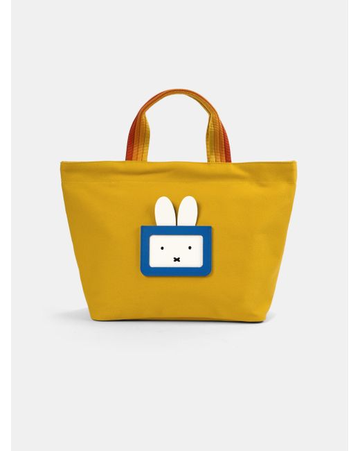 Cambridge Satchel Company Orange The Peekaboo Miffy Cotton Tote