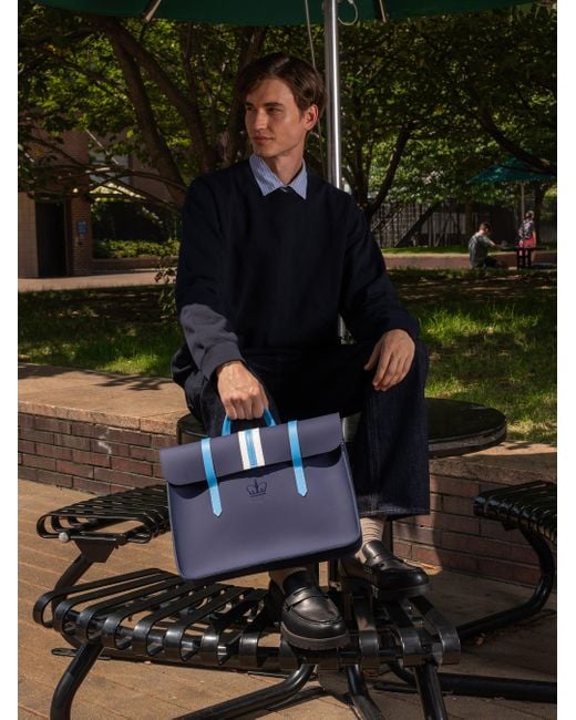 Cambridge Satchel Company Blue The Music Case for men