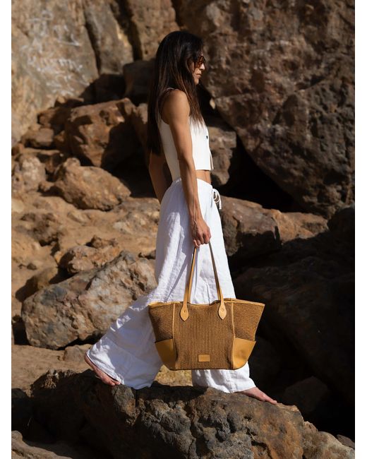 Cambridge Satchel Company Natural The Raffia Tote