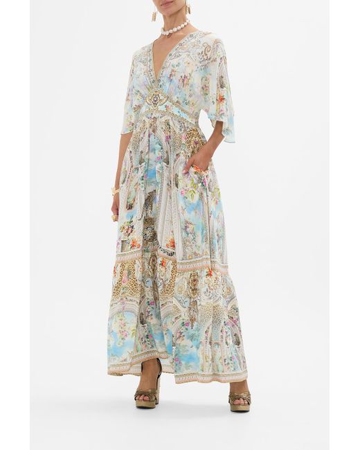 Camilla White Waisted Dress With Hem Ruffle We Always Have Alexandria