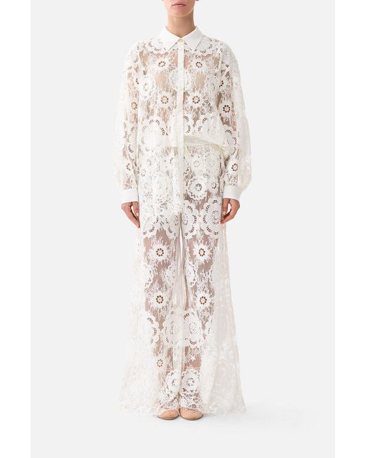 Camilla White Lounge Pant I Left My Heart