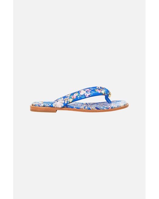 Camilla Blue Lina Padded Thongs Ottoman Opulence