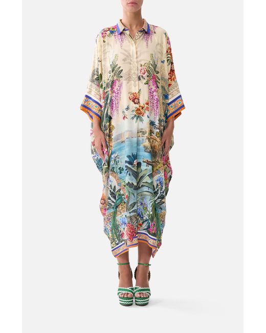 Camilla White Batwing Kaftan Bodrum Botanicals