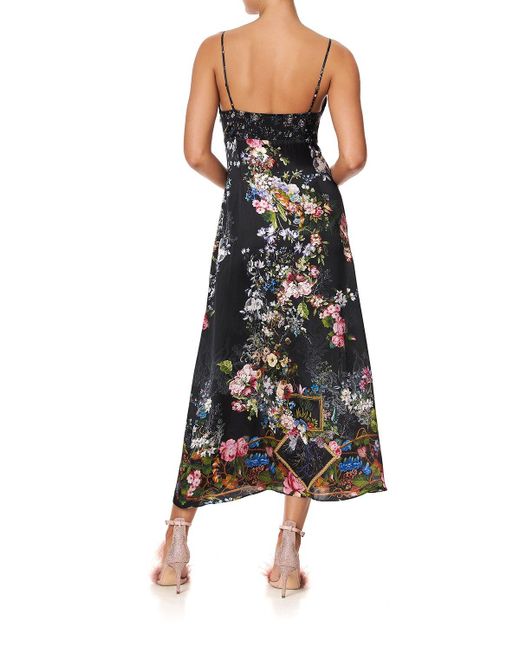 Camilla Silk Slip Dress With Front 