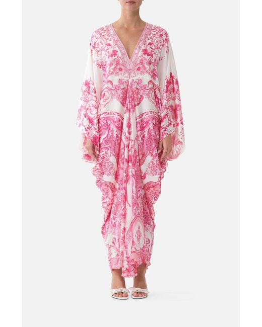 Camilla Pink T Shape Long Kaftan Livin La Vida Rosa