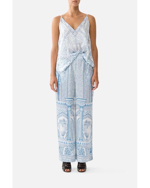 Camilla Blue V Neck Cami The Hum Of The Alhambra