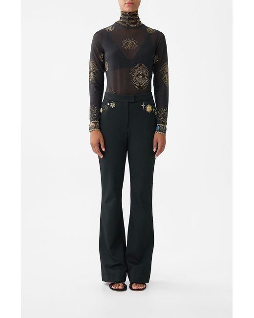 Camilla Black Mesh Turtle Neck Amulets And Alchemy