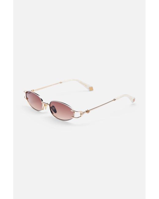 Camilla Metallic Bound For Bohemia Sunglasses Ivory