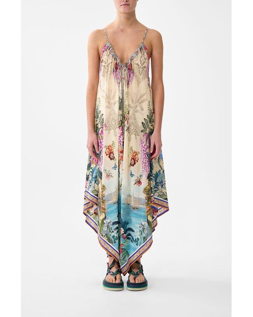 Camilla White Draped Jumpsuit With Straps Bodrum Botanicals