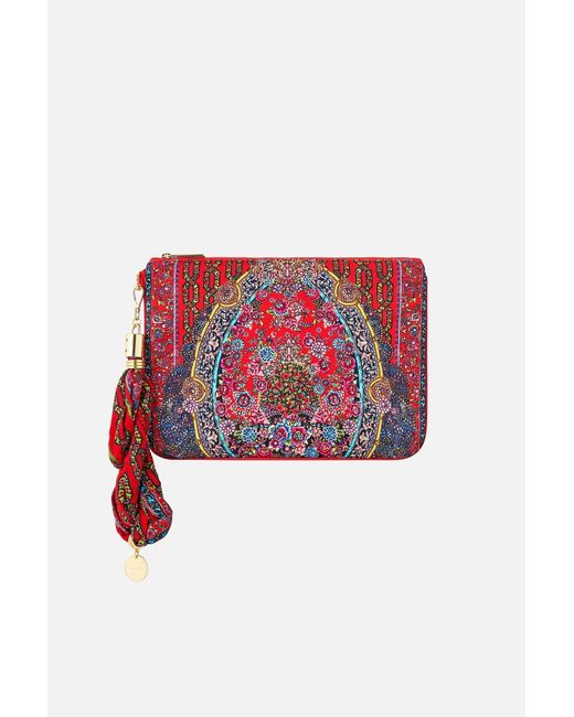 Camilla Red Scarf Clutch Artisans Of Anatolia