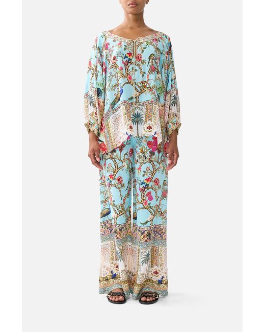 Camilla White Raglan Sleeve Blouse With Cuff Sultans And Queens