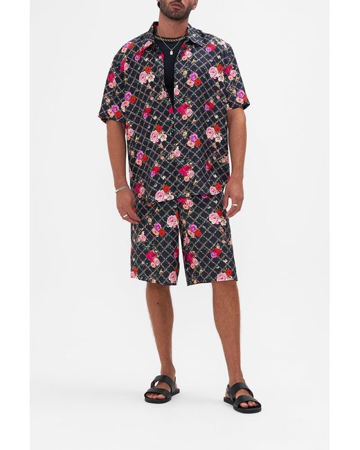 Camilla Red Oversized Button Through Ss Shirt Reservation For Love for men