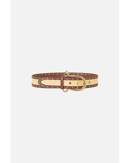 Camilla White Snake Buckle Belt The Porcelain Parlour