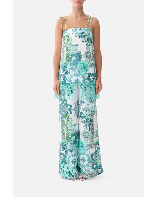 Camilla Blue Straight Scarf Top Balearic Bebé