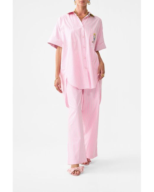 Camilla Pink Oversized Pocket Tunic Salty Splendour