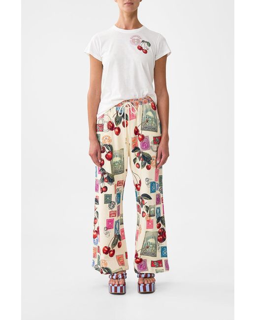 Camilla White Straight Leg Track Pant Notes From The Road