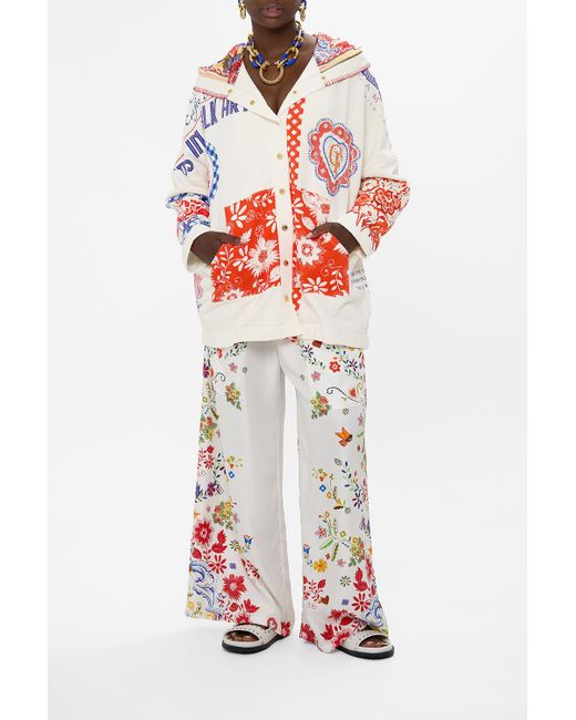 Camilla White Hoodie Jacket With Pockets Faith, Luck & Justice