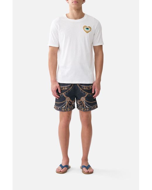 Camilla White Relaxed Heavyweight Crew Neck Tee Amulets And Alchemy for men