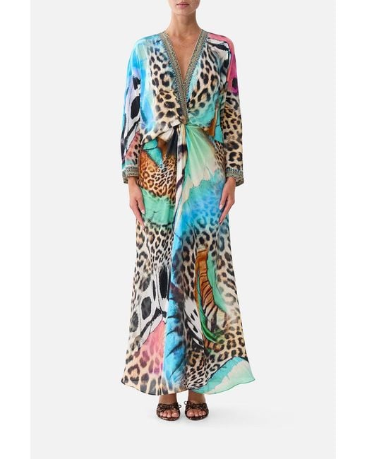 Camilla White Twist Front Batwing Dress Butterfly Bohemia