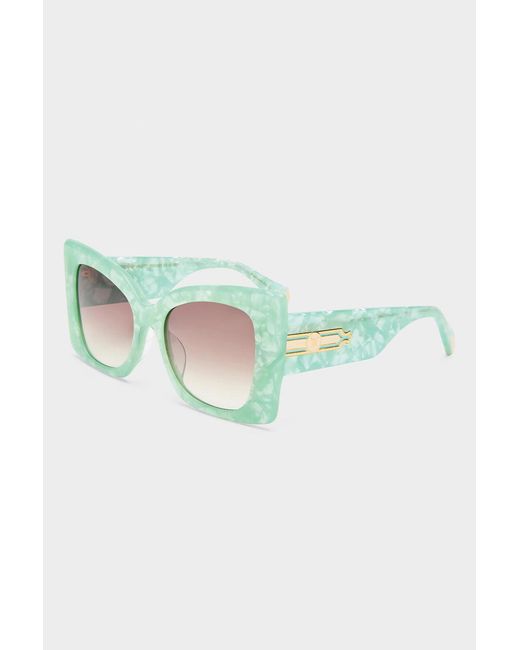 Camilla Blue Where's My Valet Sunglasses Mint Marble Solid Ivory
