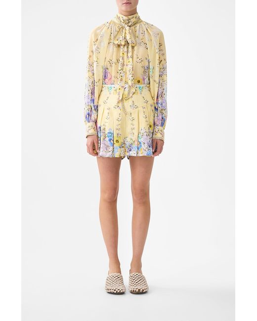 Camilla Yellow Corset Waist Short Darling Buds