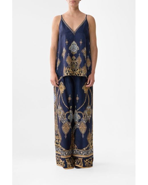 Camilla Blue V Neck Cami The Imperial Gate