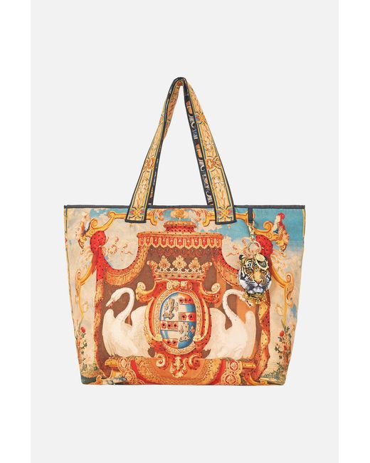 Camilla Orange Reversible Tote With Coin Purse Life's Rich Tapestry