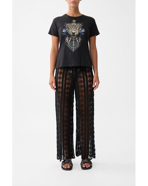 Camilla Black Short Sleeve Easy Tee Song Of The Solstice