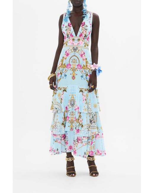 TIERED RUFFLE HEM DRESS DOWN THE GARDEN PATH