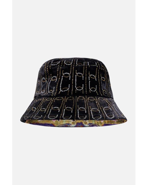 Camilla eBoutique Black Velvet Bucket Hat Solid