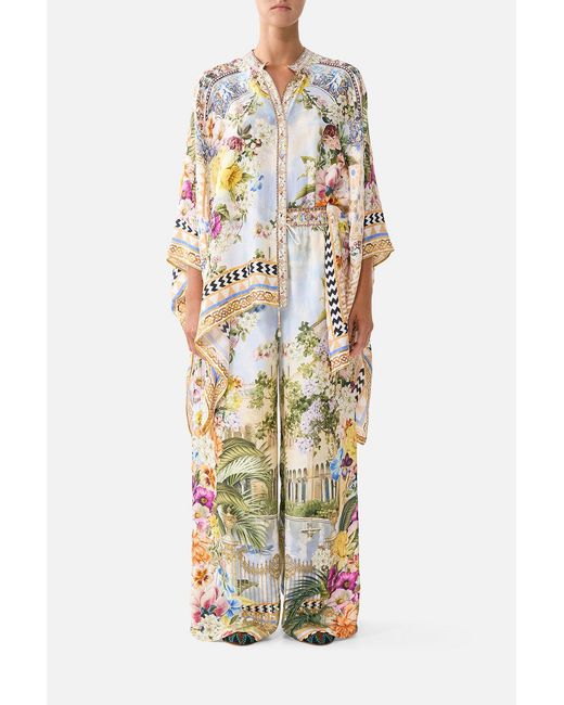 Camilla Metallic Straight Leg Pant The Architects Of Alcázar