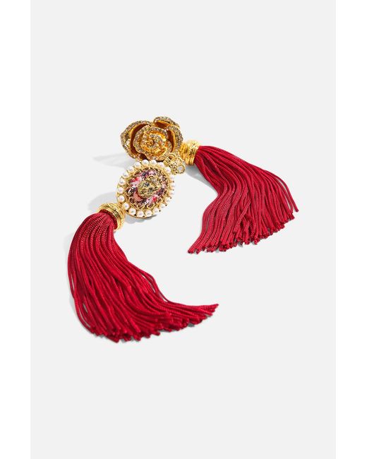 Camilla Red My Cameo Romeo Tassel Earrings