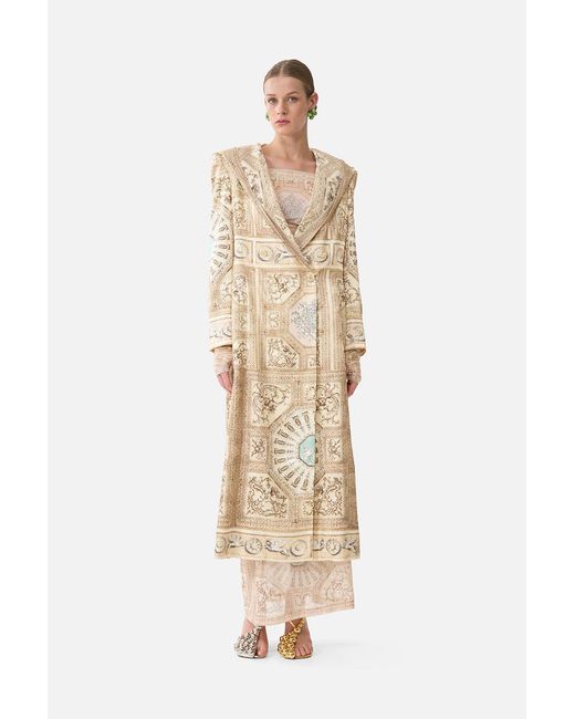 Camilla Natural Long Coat With Hood A Beloved Boudoir