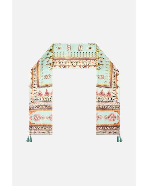 LONG SILK CRINKLE CHIFFON SCARF THE HUM OF THE ALHAMBRA main image 1