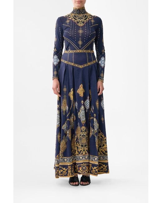 Camilla Blue Jersey Turtleneck The Imperial Gate