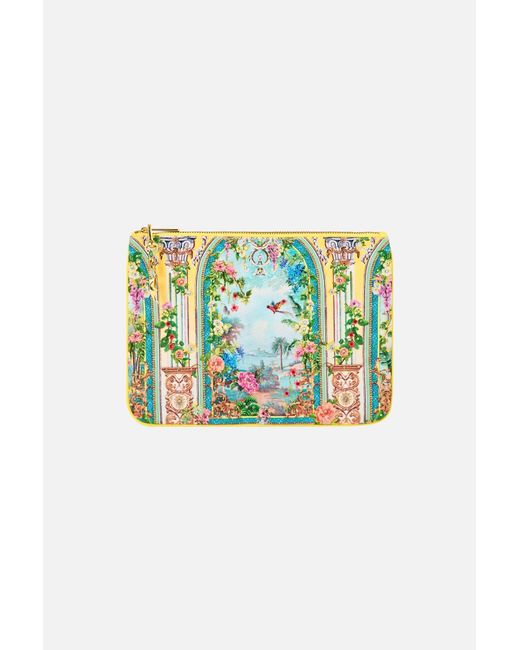 Camilla Blue Small Canvas Clutch Tales Of Topkapi Palace