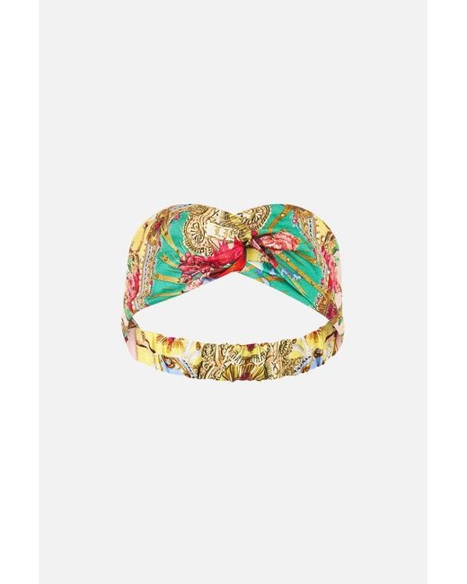 Camilla Blue Woven Twist Headband Painted Prayers