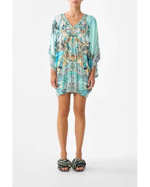Camilla Blue Bat Sleeve Dress Balearic Bebé