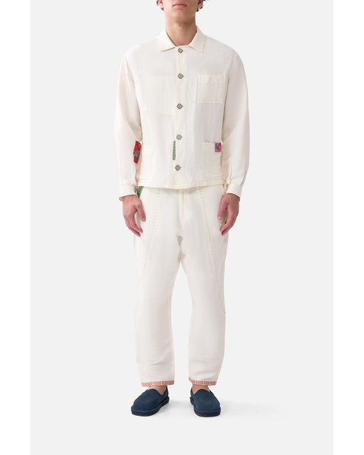 Camilla Natural Embellished Chore Coat Notes From The Road for men