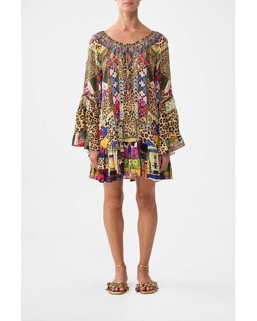 Camilla Multicolor A Line Frill Dress