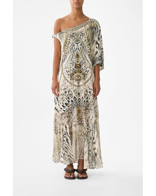 Camilla White Twisted One Shoulder Dress Lady Lionheart