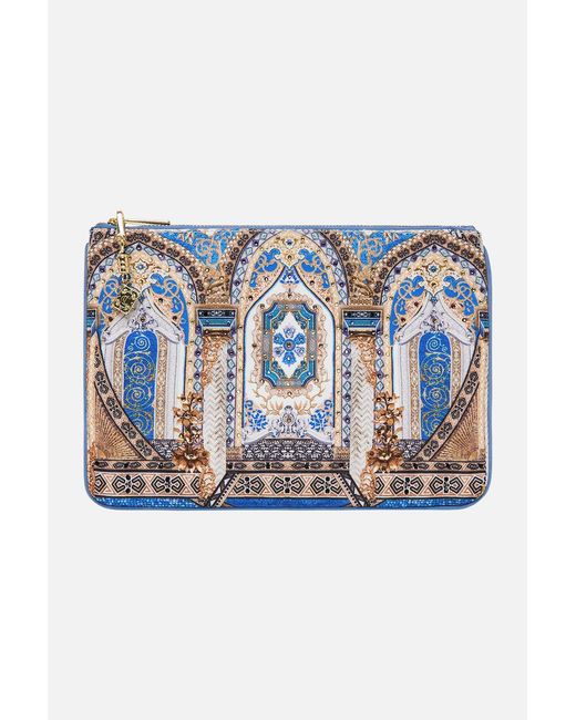 SMALL CANVAS CLUTCH JUST COASTING