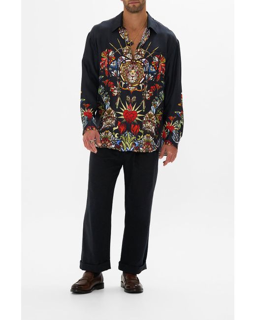 Camilla Black Oversized Shirt Leadlight Legends for men