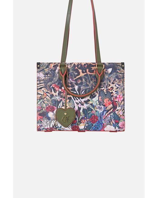 Camilla Black East West Tote With Leather Trims Leotigra Land