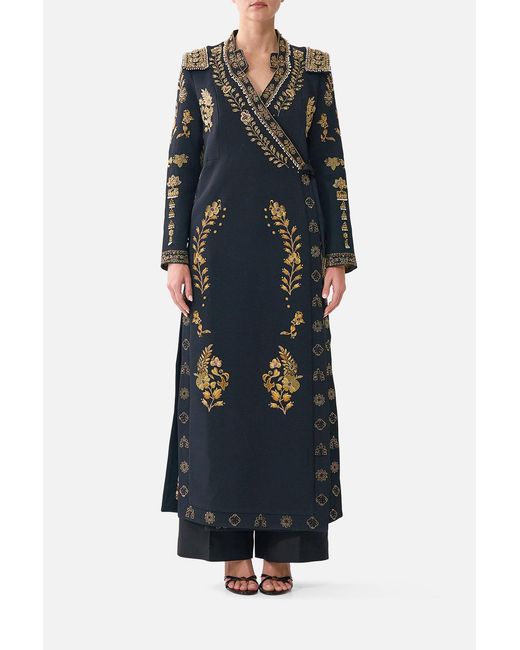 Camilla Black Cross Over Coat Taurus Rising